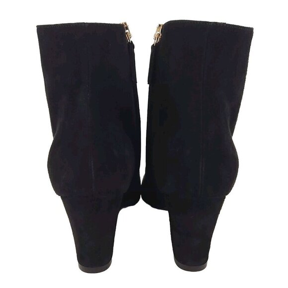 Salvatore Ferragamo Shirin Suede Ankle Boots US 4.5 34.5 Black New - Picture 5 of 14